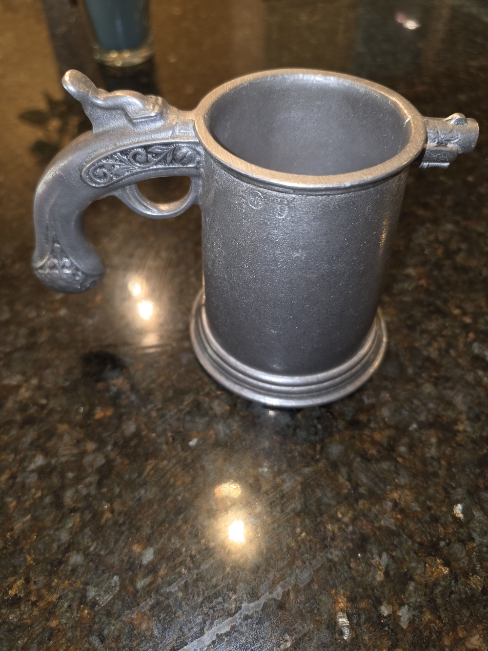 RWP Pewter-Style Decorative Tankard Mug - Gray